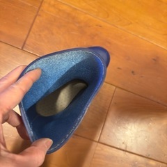 2足譲り(白と青)レイン靴、雨靴の画像