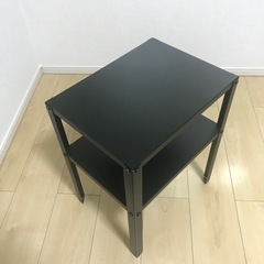 IKEA(イケア) KNARREVIK クナレヴィーク サイドテーブル, ブラック, 37x28 cmの画像