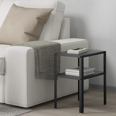 IKEA(イケア) KNARREVIK クナレヴィーク サイドテーブル, ブラック, 37x28 cmの画像