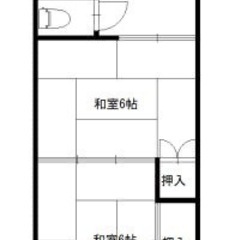 【初期費用無料】　塩竈市　２Ｋレトロアパート　駐車場付き