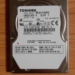 ハードディスクドライブ　HDD 640GB