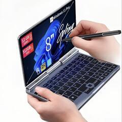 8インチ ミニパソコン ミニPC タッチスクリーン ポータブル ...