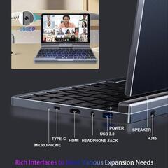 8インチ ミニパソコン ミニPC タッチスクリーン ポータブル ノートパソコンの画像