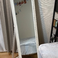 【美品】ナチュラルアンティーク✨ 姿見 150cm スタンド付◎