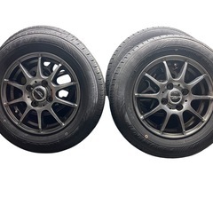 夏タイヤ145/80R13バリ目アルミホイール付4本セット