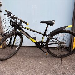 あさひ 自転車 26インチ ドライド 子供用 カゴ 鍵 付き 中古