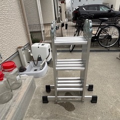 折りたたみ，多機能アルミはしご，脚立，の画像