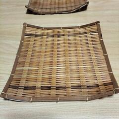 竹製平ざる 2個の画像