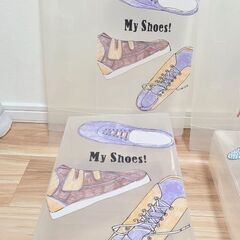 シューズボックス　6個セット　収納ケース　IKEA　ディムパの画像