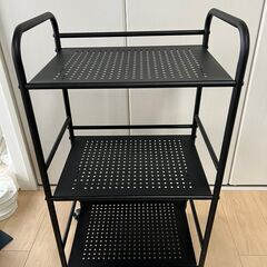 スチールラック(3段,黒)