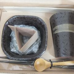 新品未使用箱入り袋ありChankoDining 和風食器セット　ビアカップ＆おつまみ鉢＆水切り＆箸＆スプーン　若乃花　花田勝です。 非売品ですのでお相撲さんファンの方もぜひの画像