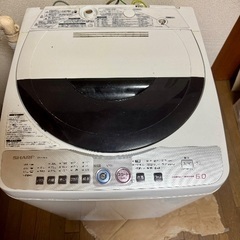 【無料お譲り】SHARPの全自動洗濯機（型番：ES-FG60J）6kg