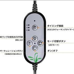 植物育成ライト LED クリップ フルスペクトル USB 15W IP65防水の画像