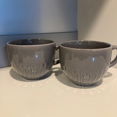美品❗️IKEAスープ2セットグレー