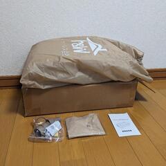 エアーベッド 電動ポンプ内蔵 キャンプ 空気ベッド エアマット 折り畳み式 軽量 車中泊 シングル ベージュの画像