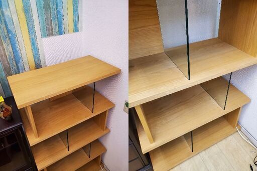 廃盤品】 UNICO/ウニコ PARALLE パラレ トールシェルフ オープン