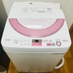 SHARP 6kg洗濯機です。