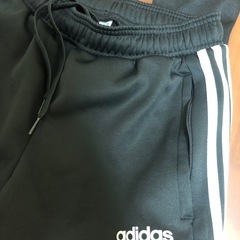 adidas ブラック ピステパンツ 3本ラインの画像