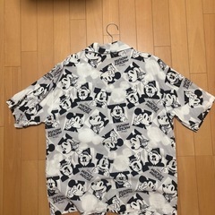 【値下げ】ディズニー　アロハシャツ白　LL の画像