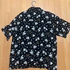 【値下げ】新品　ディズニー　アロハシャツ黒　LL の画像