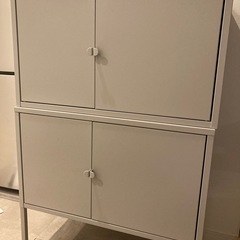 IKEA　LIXHULT　リックスフルト　キャビネット　グレー
