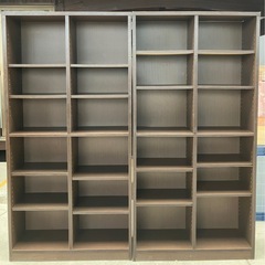 大容量 木製本棚 ２台セット