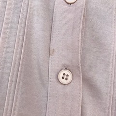 ピングベージュ　襟付き長袖シャツの画像