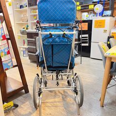 ※カワムラサイクル 介助式 車椅子 ティルト＆リクライニング ノーパンクタイヤ アルミ製 KXL16-42 説明書付属★買取帝国 志木店の画像