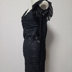 肩出し 透かしワンピース ミニワンピ タイト レース 腰透かし セクシーの画像