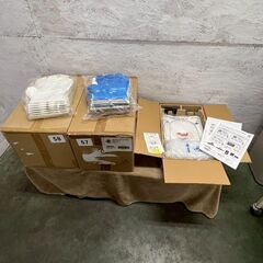 【新品未使用】タッチレスエアグローブディスペンサー 本体+手袋セ...