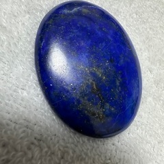 ラピスラズリ 楕円形 ルース石 約4.5cm x 3.5cm パ...