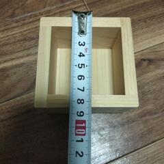 【新品未使用】木枡　お酒　檜　2個セットの画像
