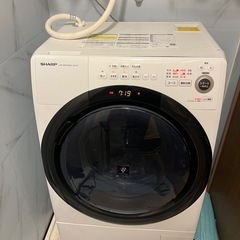 美品　シャープ  ドラム式洗濯乾燥機 ES-S7F-WR 2022年購入