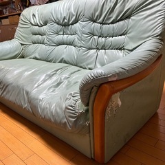 本革3人掛けソファ　の画像