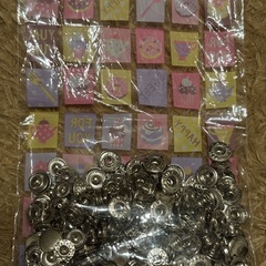 バネホック12mm シルバー　45〜49 組 手芸 クラフトの画像