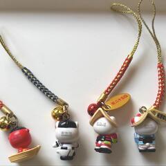 キティー　ご当地ストラップ　鬼怒川　阿波踊りの画像