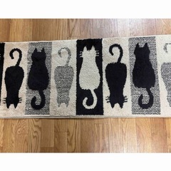 猫のキッチンマット