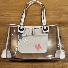 COACH プールバッグ　ビニールバッグ　