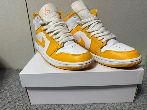 スニーカー BQ6472 117 Nike Air Jordan 1 Mid Lemon