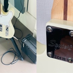 Fender Squier テレキャスター オフホワイトの画像