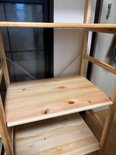 無印良品パイン材ユニットシェルフ 中