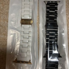 Apple Watchバンド ホワイト ブラック 42/44mm