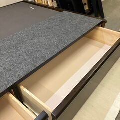 ダブルベッドフレーム 引き出し付き 引き出し付き ダブルサイズ ベッドフレーム③