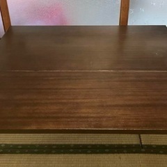 Actus ALCHEMY エクステンションリビングテーブル マホガニーの画像