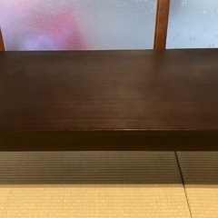 Actus ALCHEMY エクステンションリビングテーブル マホガニーの画像