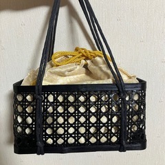 【決まりました】和装小物　カゴバッグ　巾着