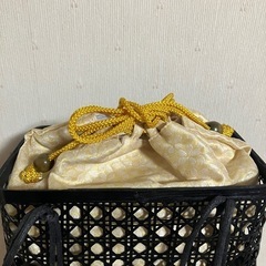 【決まりました】和装小物　カゴバッグ　巾着の画像