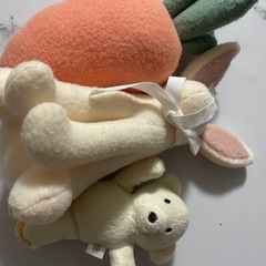 にんじん・うさぎ・くまのぬいぐるみ