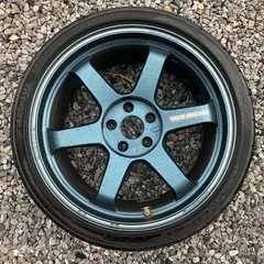 【引渡決定】TE37 Ultra マットブルーガンメタ　４本　 ...