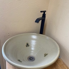 手水鉢と水栓セット